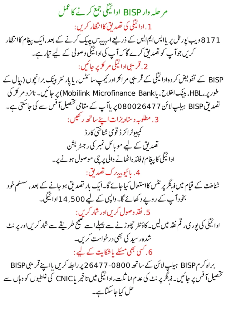 BISP Payment Increase 2026 – Complete Details on the New Rs. 14,500 Installment