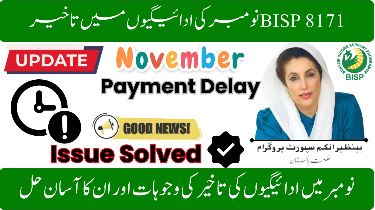 BISP 8171 Payment Delay November 2025 Complete Guide to Fix the Issue