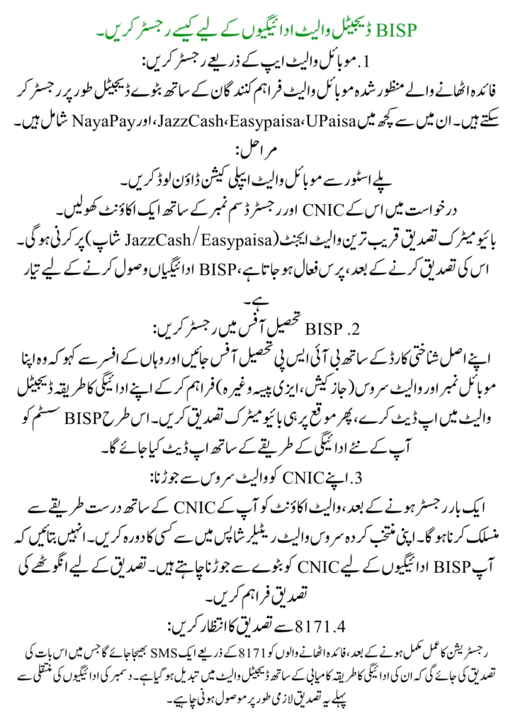 BISP December Digital Wallet Payments 2025 Complete Guide 