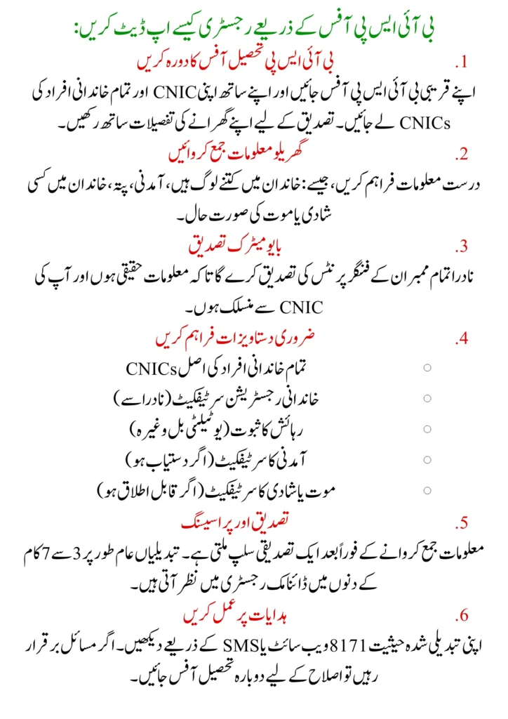 BISP Dynamic Registry 2025 How to Check Status and Update Your Information 