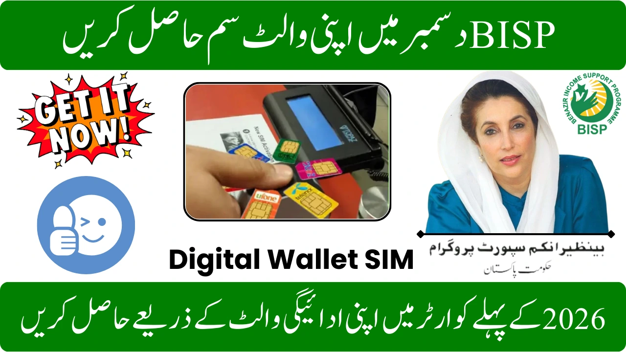 Get Your BISP Wallet Sim in December and Instalment Start in the First Quarter 2026