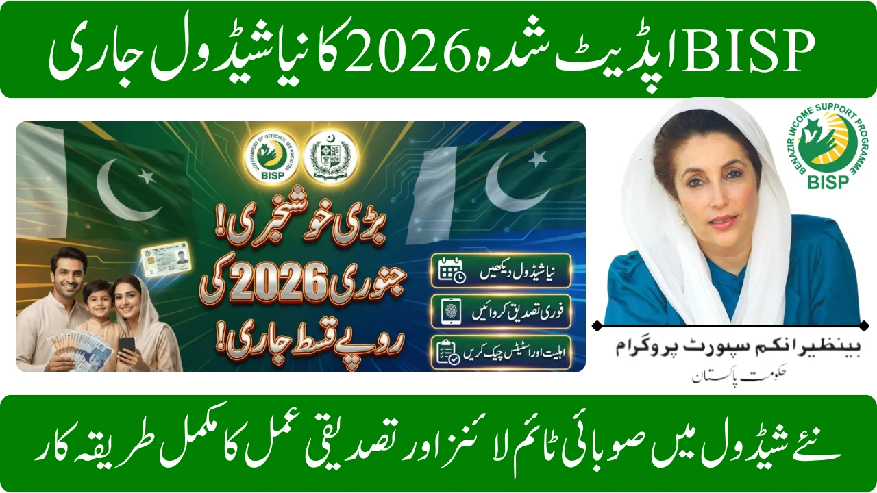 Updated BISP Payment Schedule 2026 Provincial Timelines & Verification Process