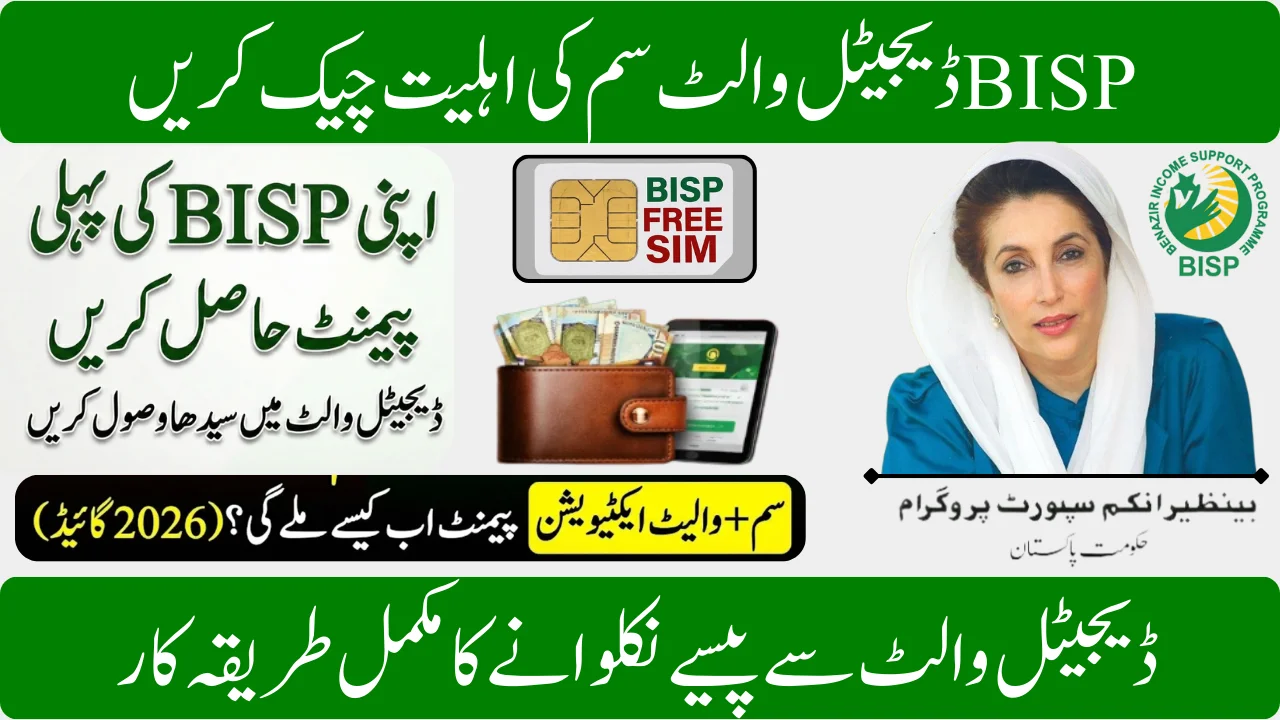 BISP Digital Wallet Sim Account 2026 Eligibility and Complete Withdrawal Guide